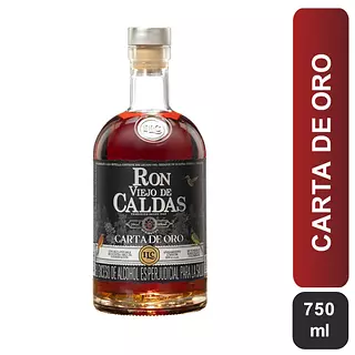 Ron Viejo De Caldas 8 Años Carta De Oro X 750ml