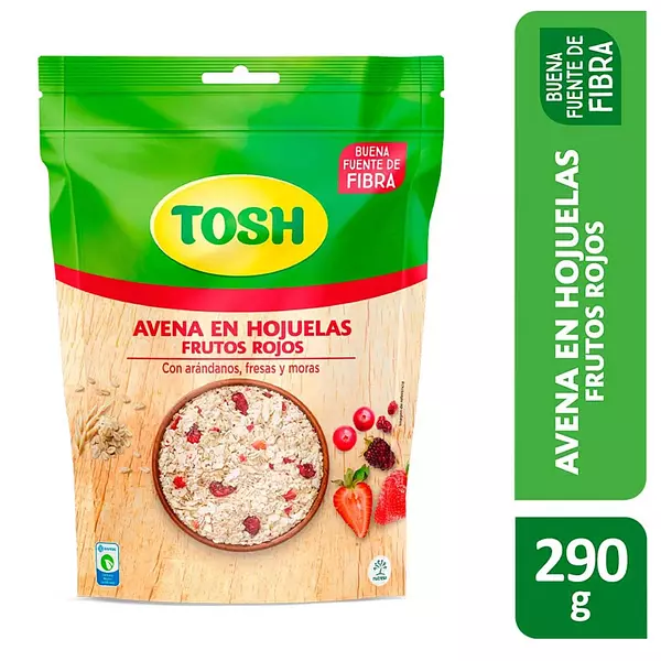 Avena Tosh Hojuelas Frutos Rojos X 290g