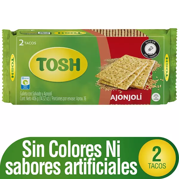 Galleta Tosh Ajonjolí 2 Tacos