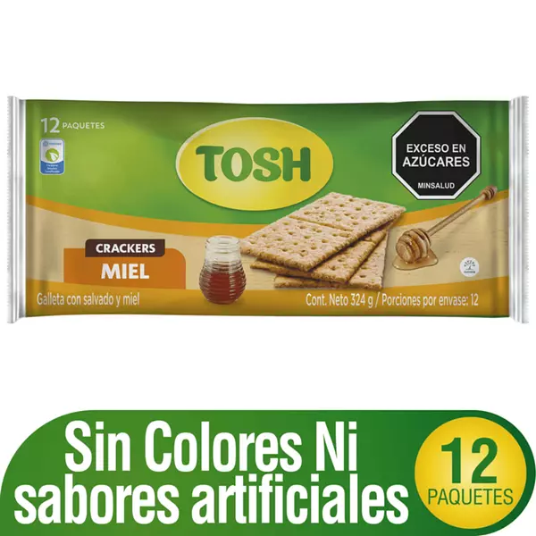 Galleta Tosh Miel X 12 Paquetes