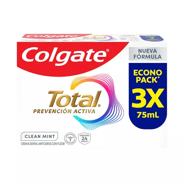 Crema Dental Colgate Total P./A Clean Mint X 75ml 3 Unidades