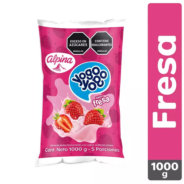 Bebida Láctea Yogo Yogo Fresa Bolsa X 1000g
