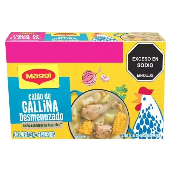 Caldo Maggi Desmenuzado Gallina X 12 Unidades