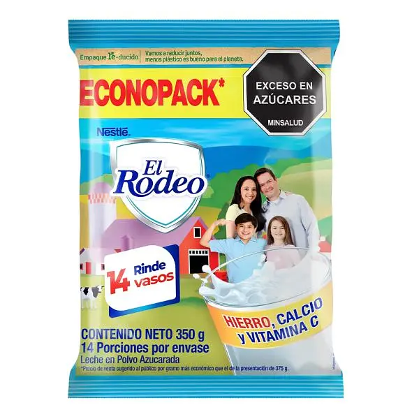 Leche En Polvo El Rodeo Econopack X 350g