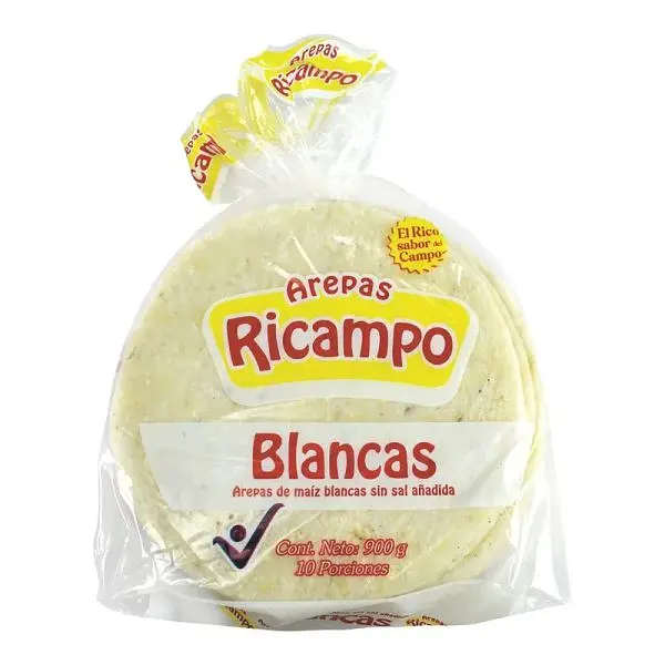 Arepas Ricampo Blancas X 10 Unidades