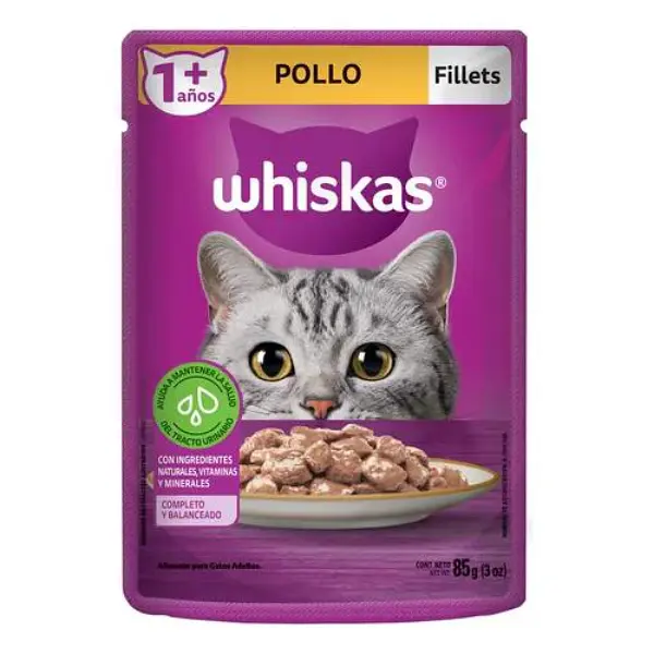 Cuido Whiskas Pouch Fillets/Pollo X 85grs