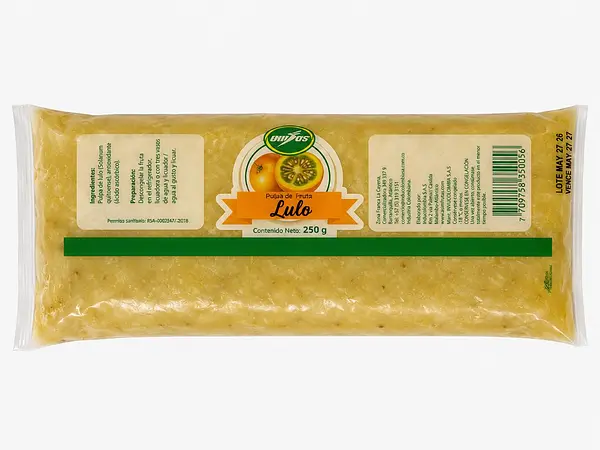 Pulpa De Fruta Unidos Lulo X 250g