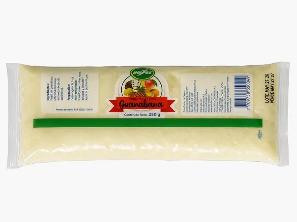Pulpa De Fruta Unidos Guanabana X 250g