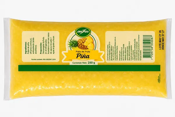 Pulpa De Fruta Unidos Piña X 250g