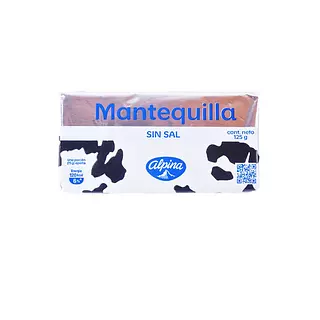 Mantequilla Alpina Sin Sal X 125gr