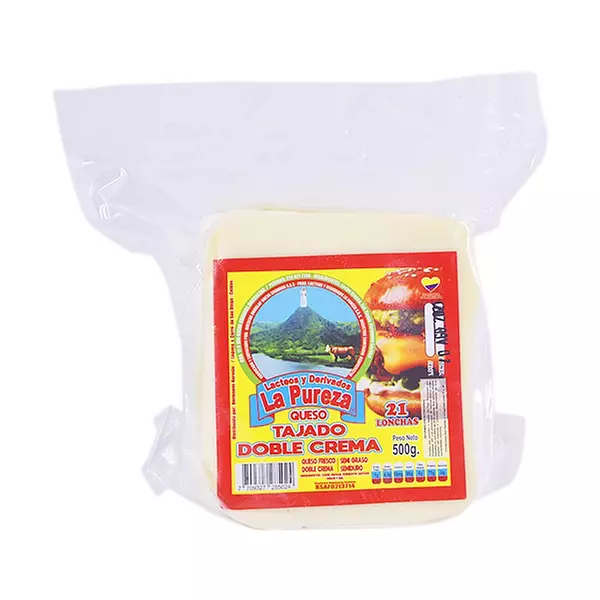 Queso Doble Crema La Pureza Tajado X 500gr