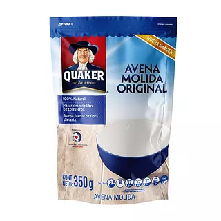 Avena Quaker X 350 Grs Molida D/P Und