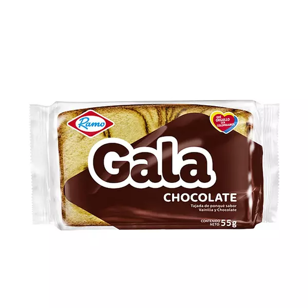 Ponque Ramo Gala Tajada Chocolate Und