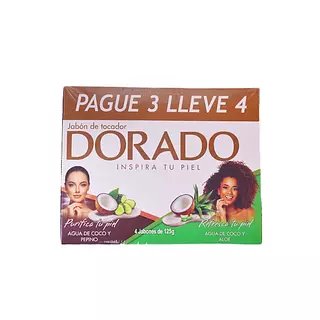 Jabon Dorado X 125grs 3x4und Coco Pep