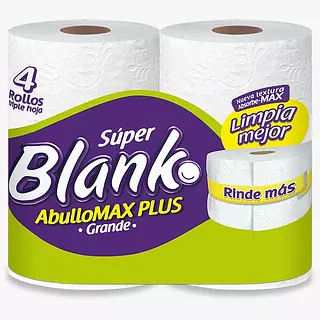Papel Higiénico Super Blanko Grande T./Hoja 4 Unidades