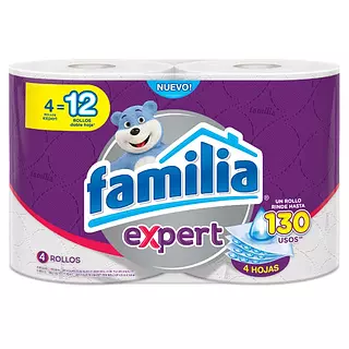 Papel Higiénico Familia Expert 4 Unidades