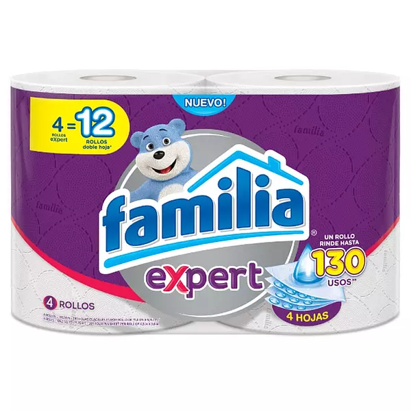 Papel Higiénico Familia Expert 4 Unidades
