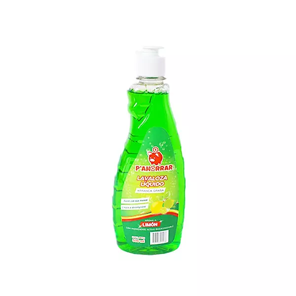 Lavaplatos Liquido P'Ahorrar Limón X 500ml
