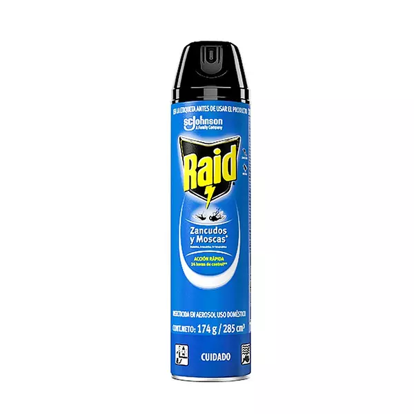Insecticida Raid Zancudos Y Moscas X 285ml