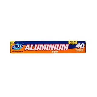 Papel Aluminio Zeux 40mts Caja