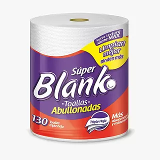 Toalla De Cocina Super Blanko Abullonadas X 130 Usos