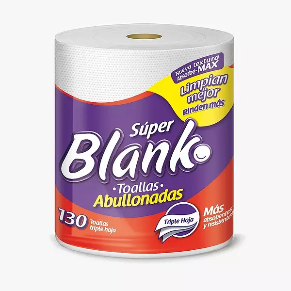 Toalla De Cocina Super Blanko Abullonadas X 130 Usos
