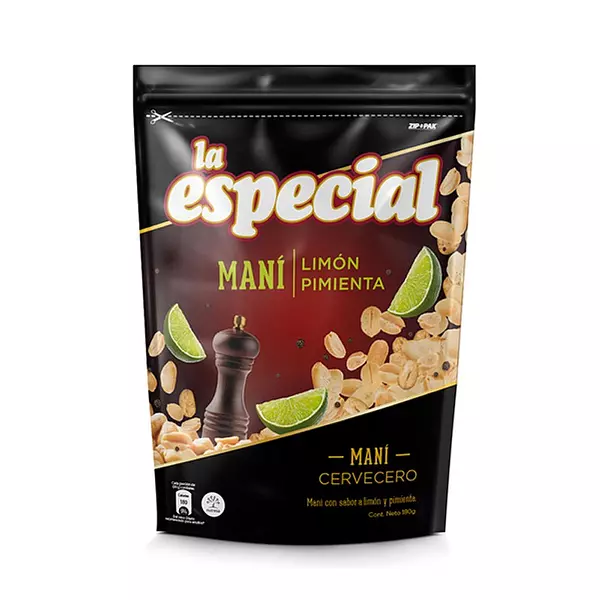 Maní La Especial Limón Y Pimienta X 180g