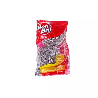 Esponja Bon Bril Inoxidable Plateada X 2 Unidades