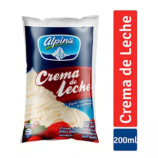Crema De Leche Alpina Bolsa X 200ml
