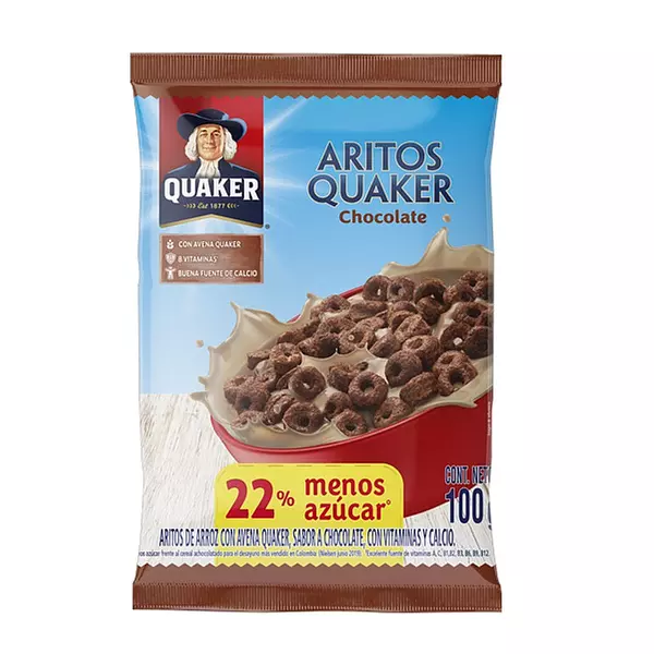 Cereal Quaker Aritos Chocolate X 100gr